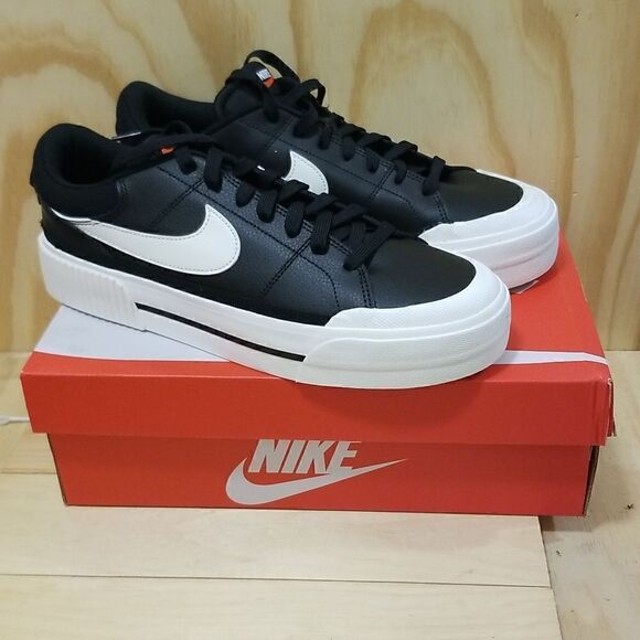 Nike Court Legacy Lift Black Sail 2022 Wmn's size 12 - Picture 1 of 8